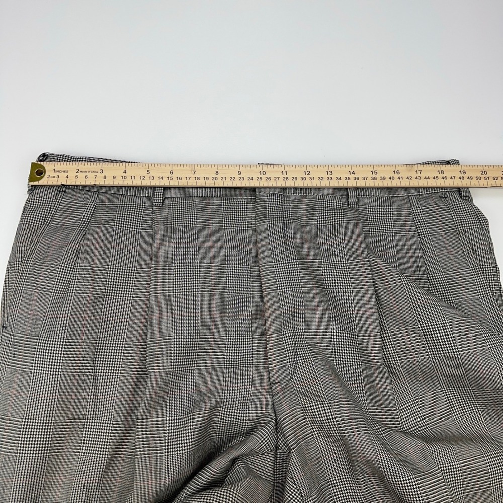 Sterling & Hunt Premier Edition Mens Grey Glen Plaid Worsted Wool Suit - Picture 7 of 16
